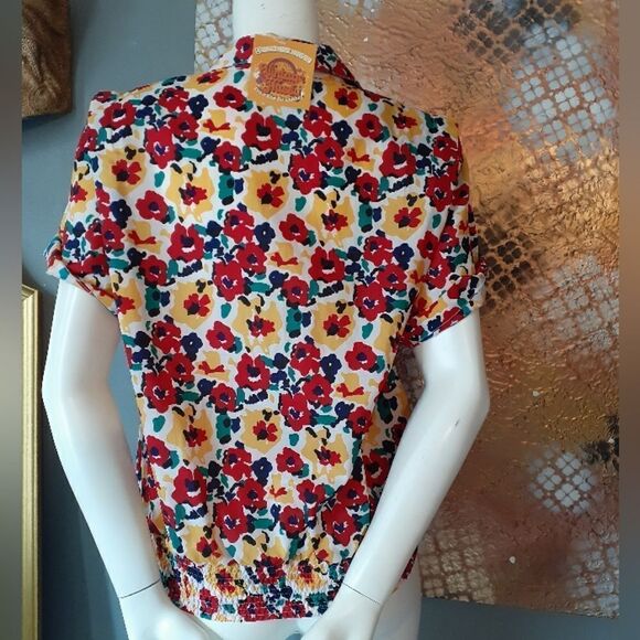 Vintage Abstract Floral Blouse - Picture 13 of 13